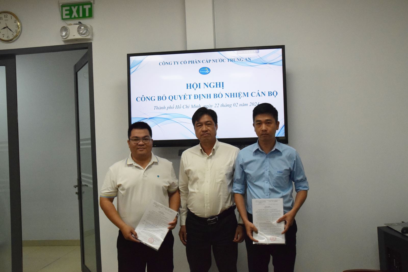 Bổ nhiệm cán bộ Phòng Giảm nước không doanh thu.