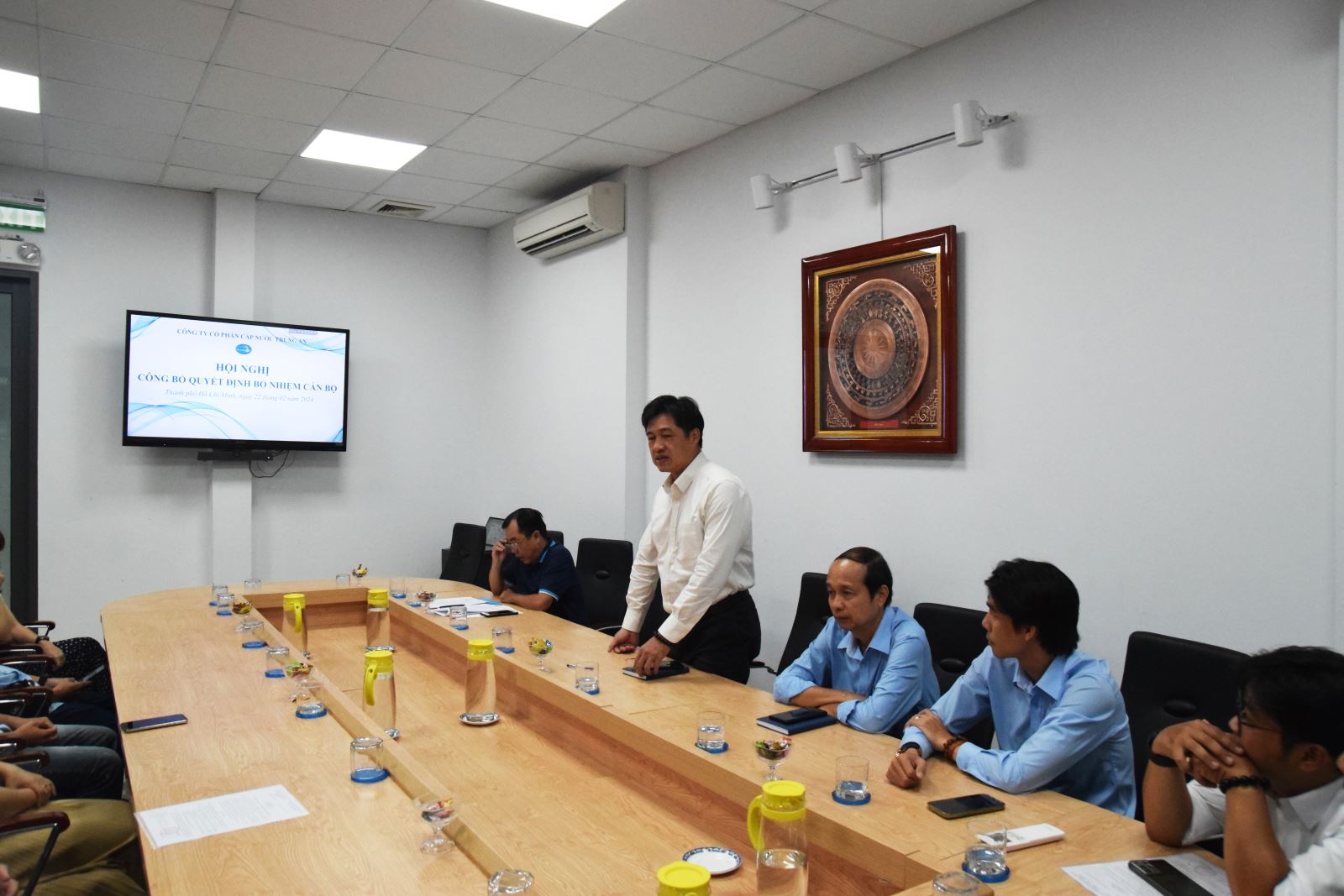 Ông Huỳnh Hảo Tài phát biểu tại hội nghị.