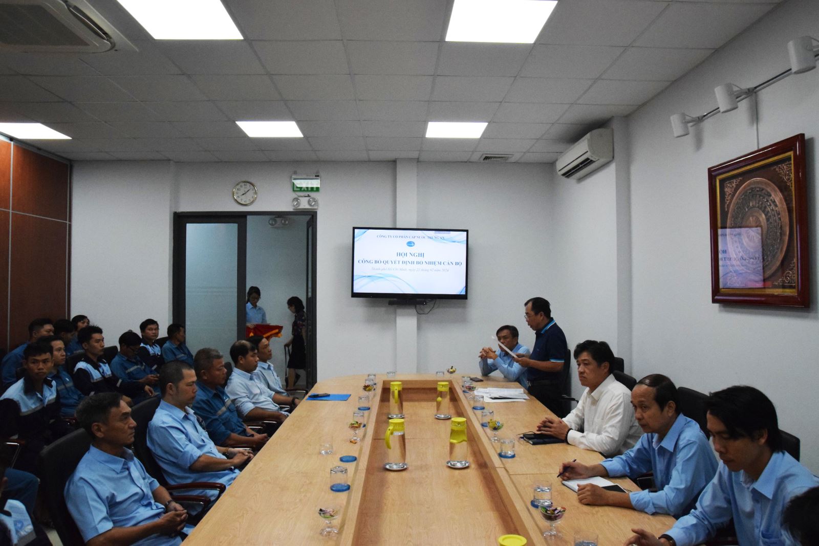 Hội nghị công bố quyết định bổ nhiệm cán bộ.
